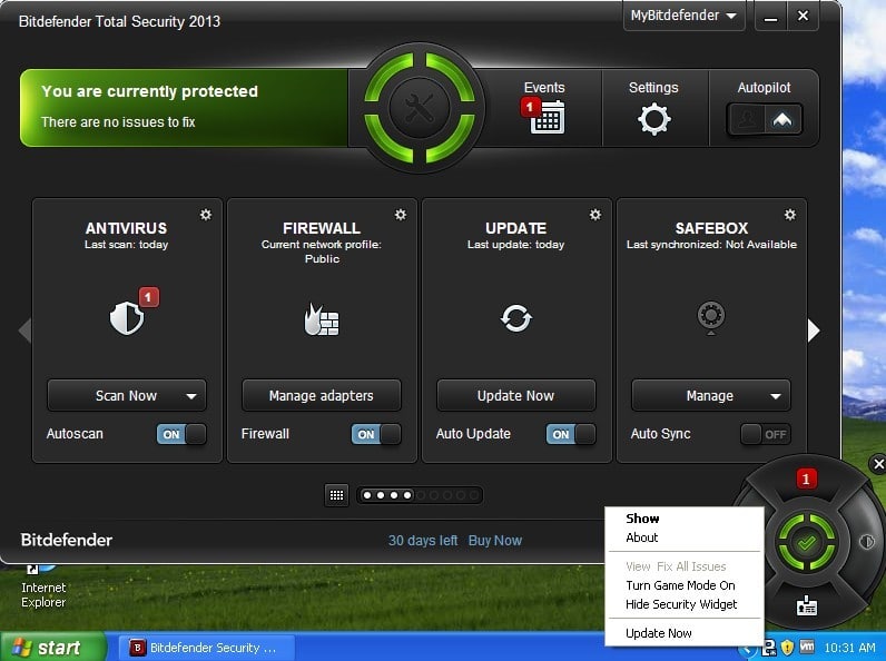 Bitdefender Total Security 2013 Uninstall - 2