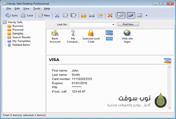 Handy_Safe_Pro_dla_Symbian_S60_desktop_professional