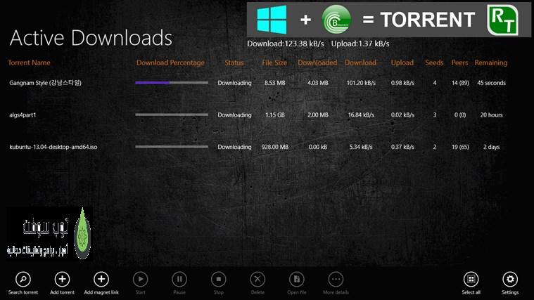 Torrent RT for Windows 8