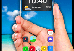 تطبيق جعل هاتف الأندرويد شفاف مثل الزجاج Transparent Screen