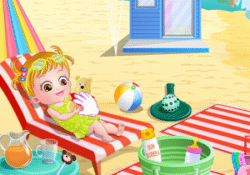 لعبة بيبى هازل على شاطىء البحر  Baby Hazel Beach Holiday