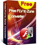 برنامج تحويل ملفات الفلاش FLVإلى صيغ فيديو مشهورة Free FLV to Zune Converter