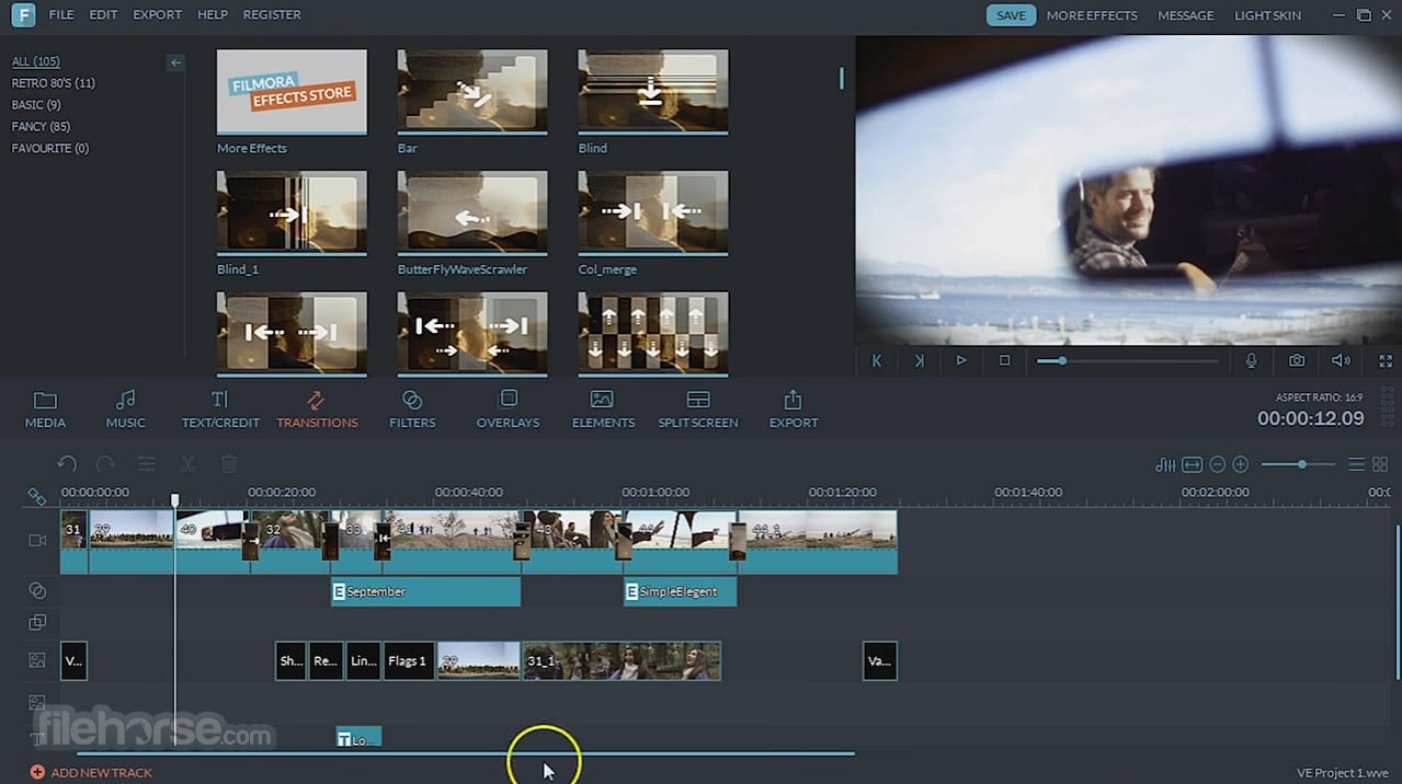 Wondershare Filmora برنامج تعديل وتحرير الفيديو