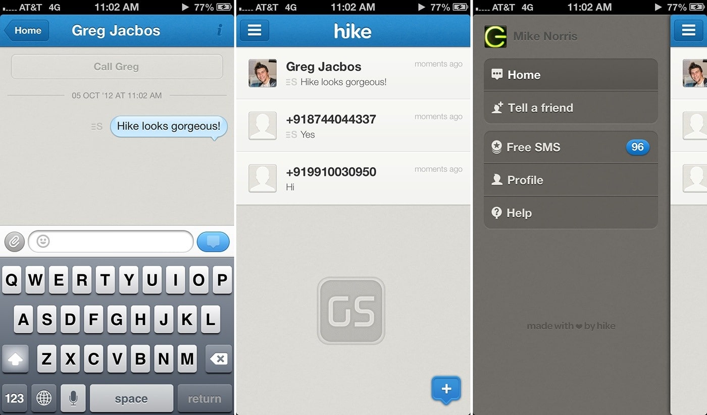 تطبيق الدردشة hike messenger لهواتف الأندرويد