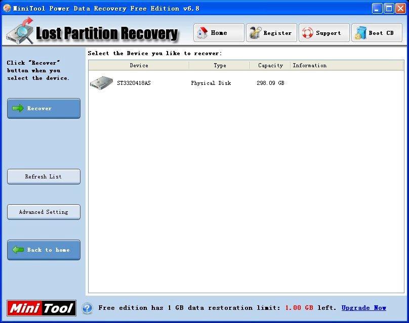 MiniTool Partition Recovery